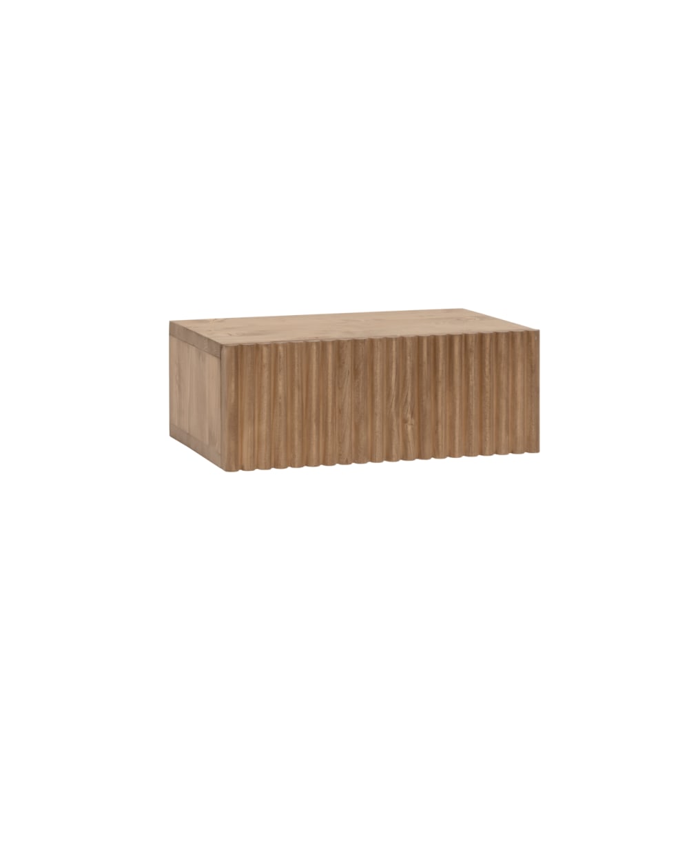 Table de chevet en bois de sapin flottant ton vieilli 40x15cm