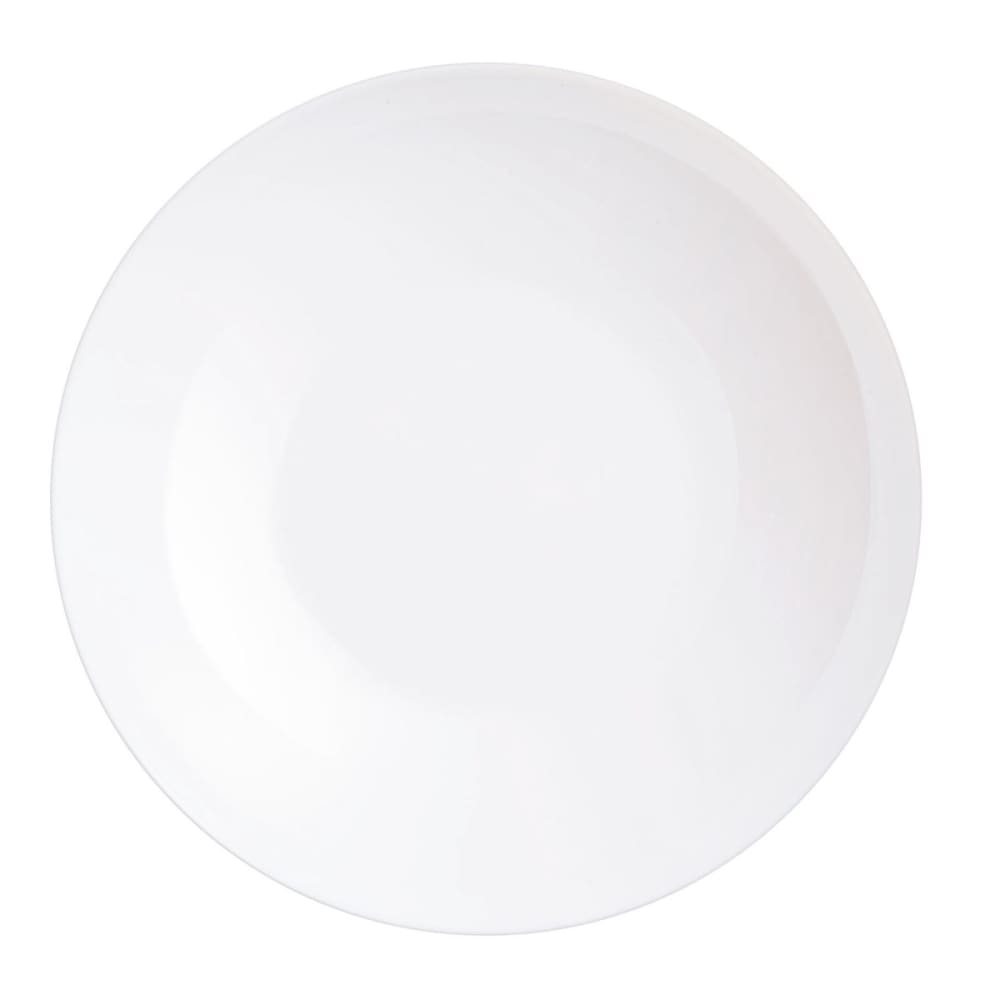 6 assiettes creuses blanches 26 cm