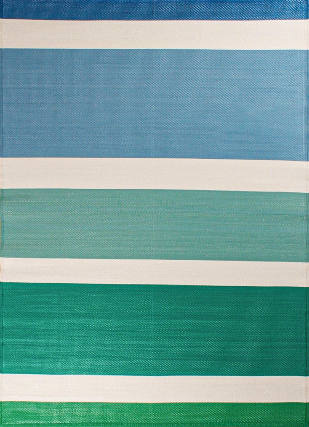 Tapis extérieur réversible motif ligne - Vert - 150x220 cm