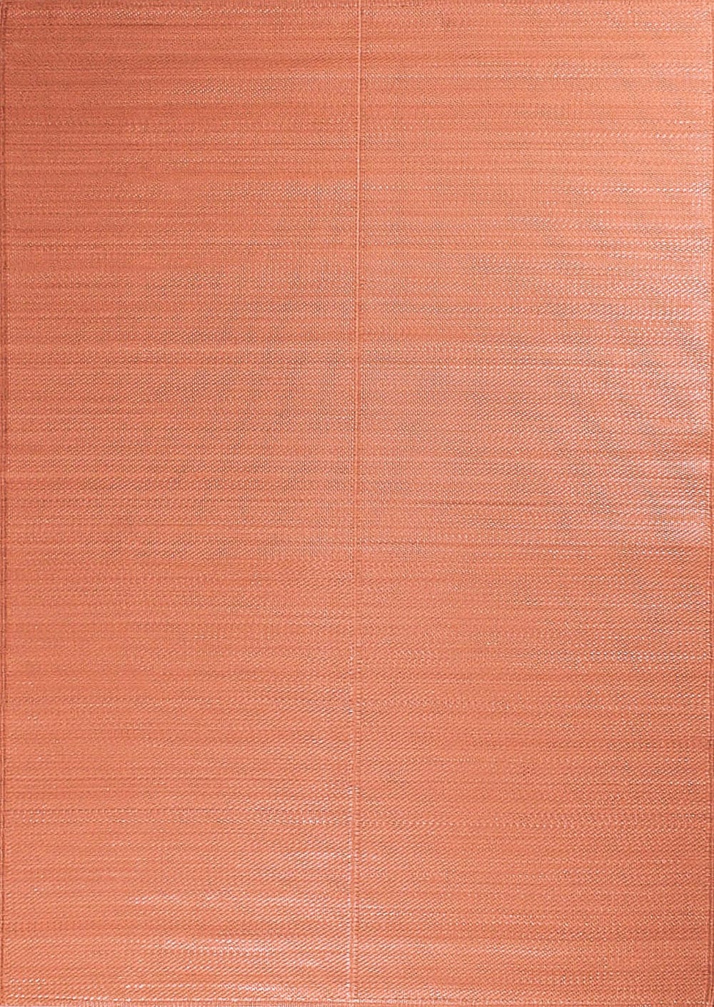 Tapis extérieur réversible motif uni - Corail - 120x160 cm