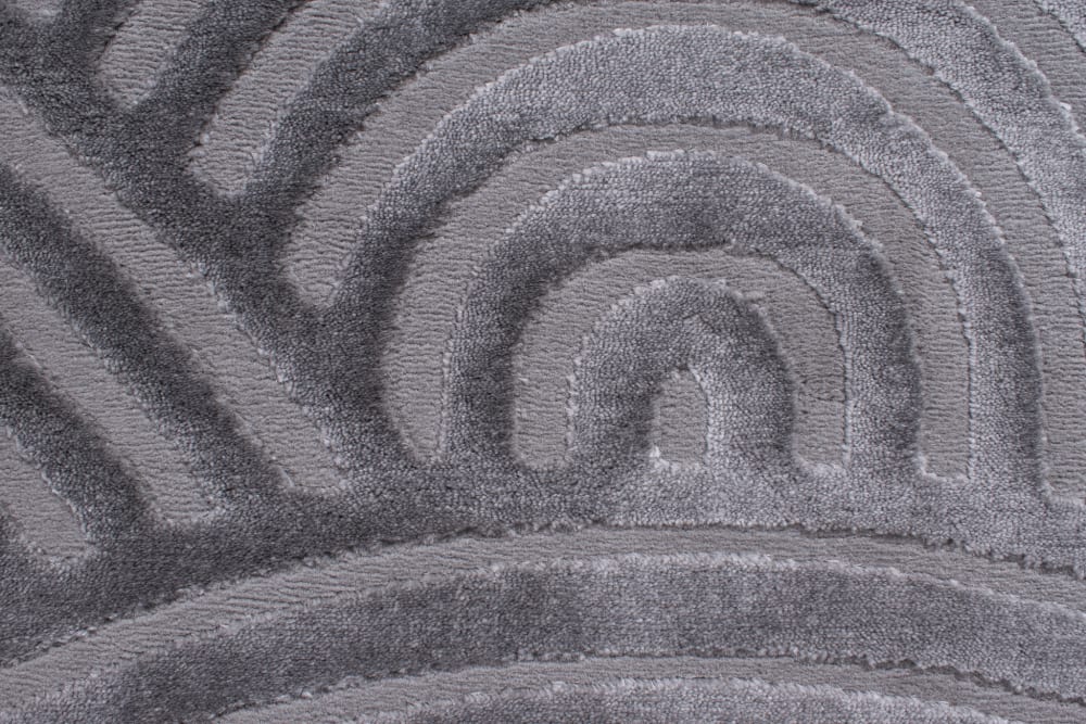Tapis à poils ras motif arc en ciel - gris - 80x150 cm — vue 4