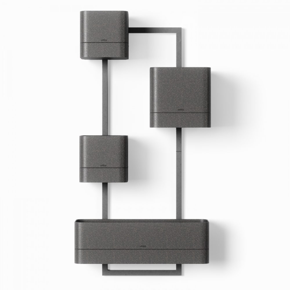 Jardinière murale, plastique recyclé noir - Maisons du Monde