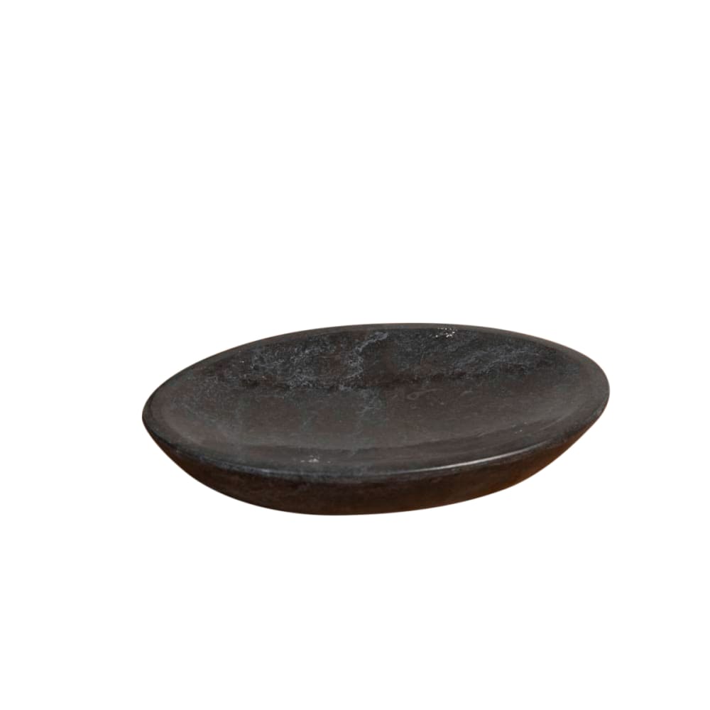 Porte savon en marbre noir