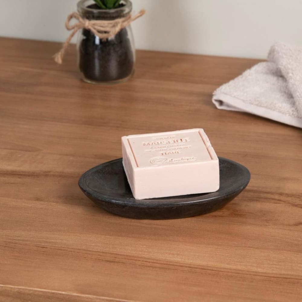 Porte savon en marbre noir — vue 3