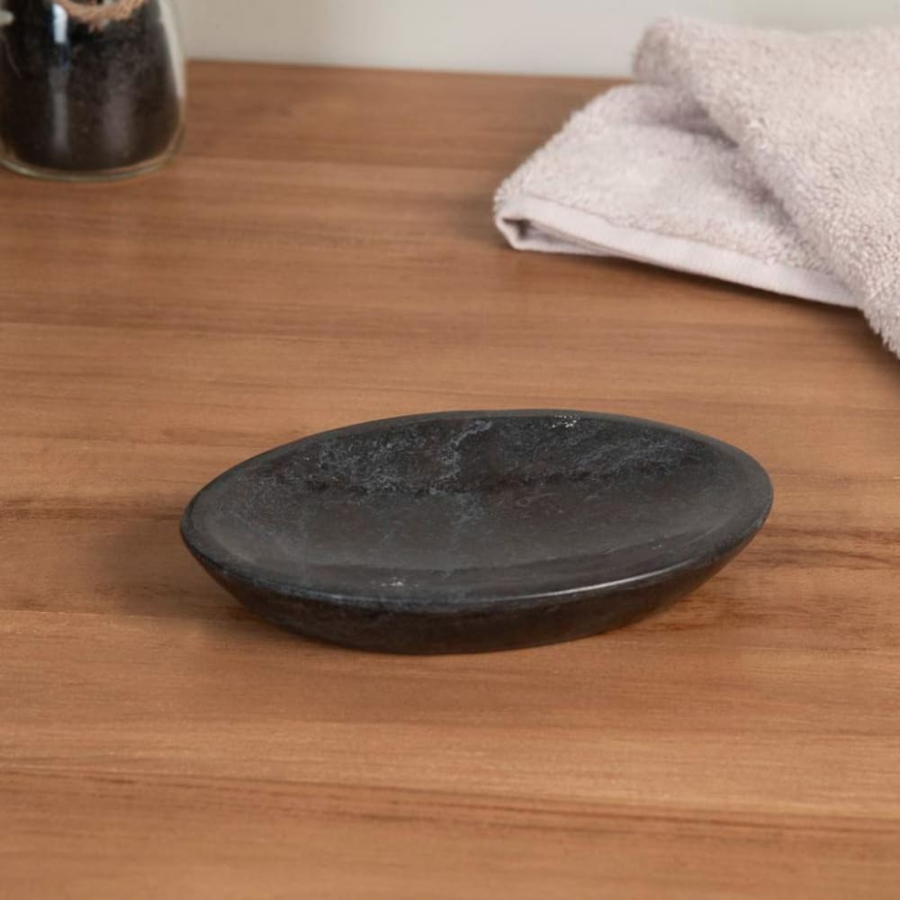 Porte savon en marbre noir — vue 4