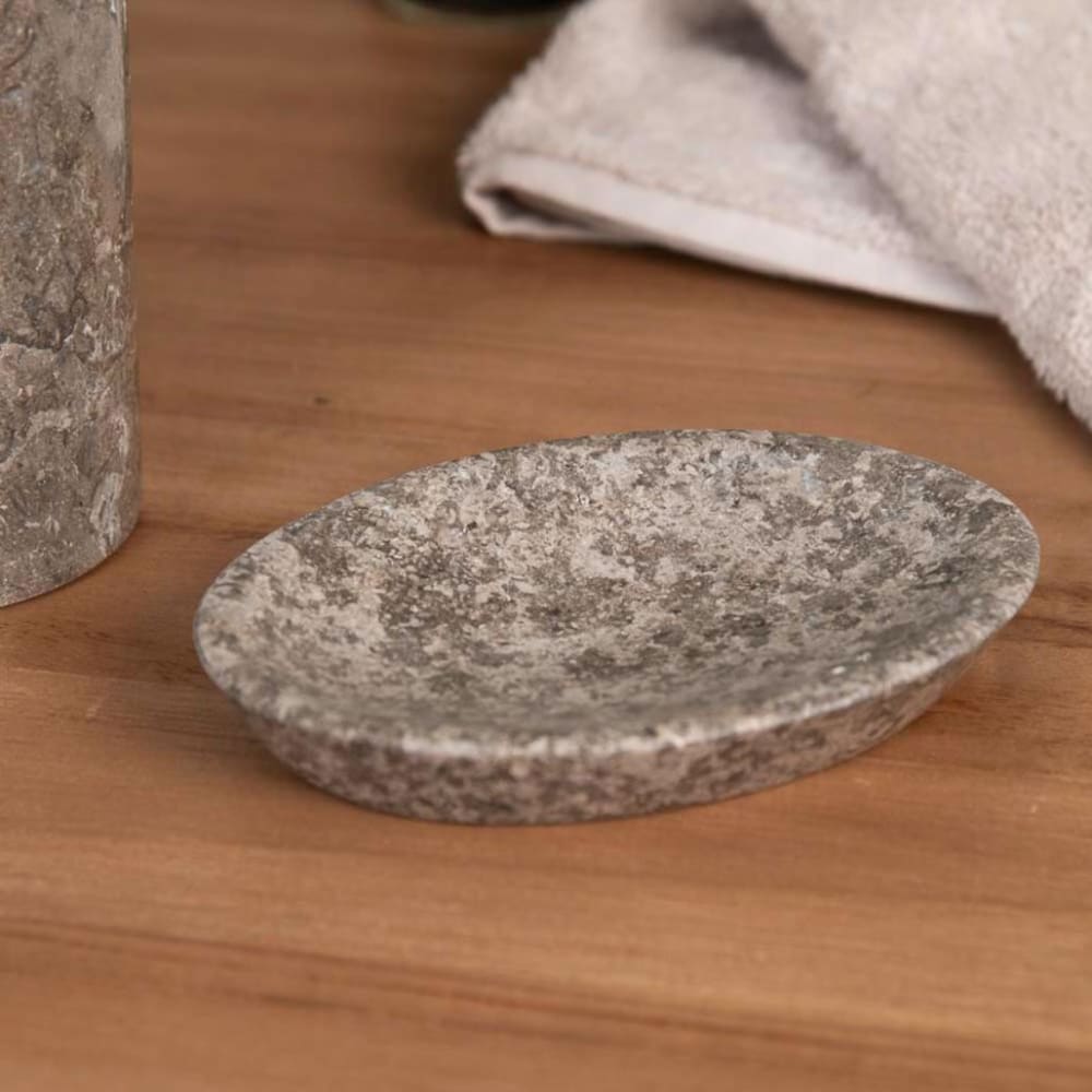Porte savon en marbre gris — vue 4