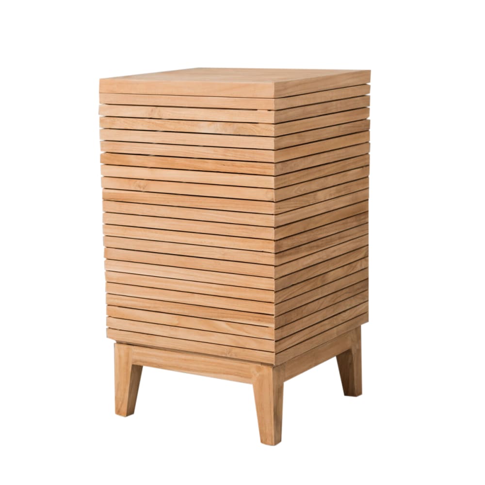 Bac à linge en teck