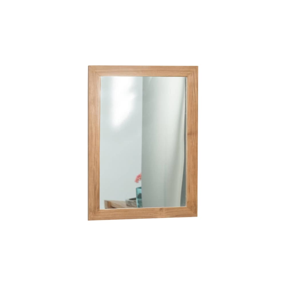 Miroir rectangle en teck massif 70x50