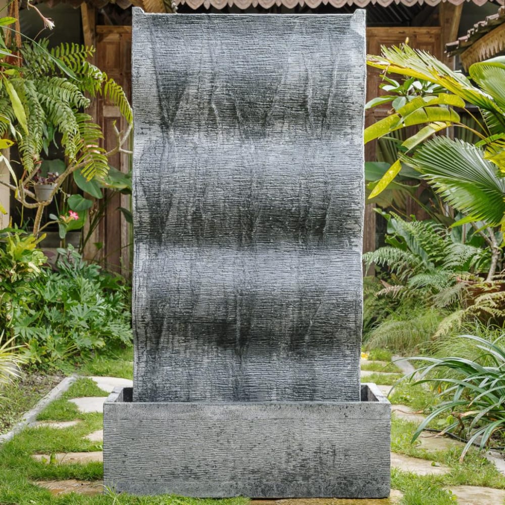 Mur d'eau contemporain vague double face 155cm