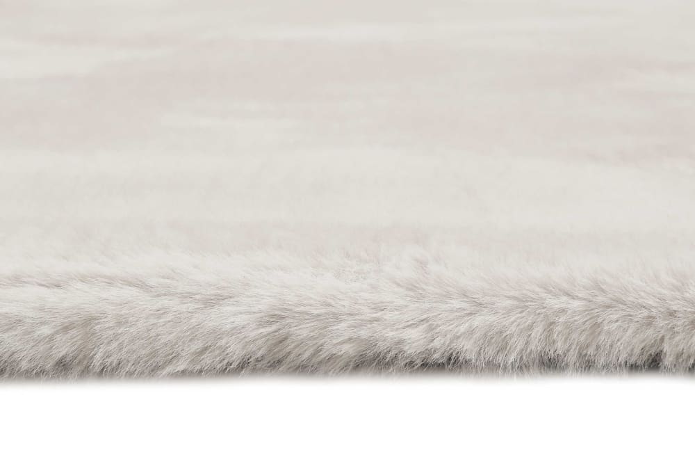 Tapis effet peau de lapin doux tufté gris pour salon, chambre 60x90 — vue 4