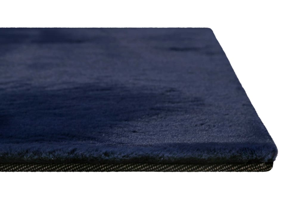 Tapis effet peau de lapin doux tufté bleu pour salon, chambre 160x230 — vue 4