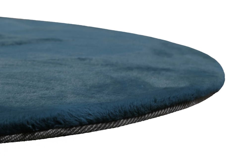 Tapis effet peau de lapin doux tufté bleu pour salon, chambre 100 rd. — vue 4