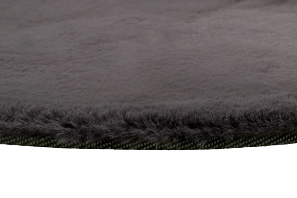 Tapis effet peau de lapin doux tufté gris pour salon, chambre 150 rd. — vue 4