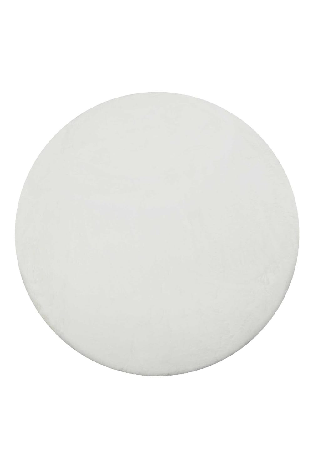 Wecon Home Basics Teppich Weiches Kaninchenfell-Effekt getuftet beige 150 rd. style modern - Pes - Polyester