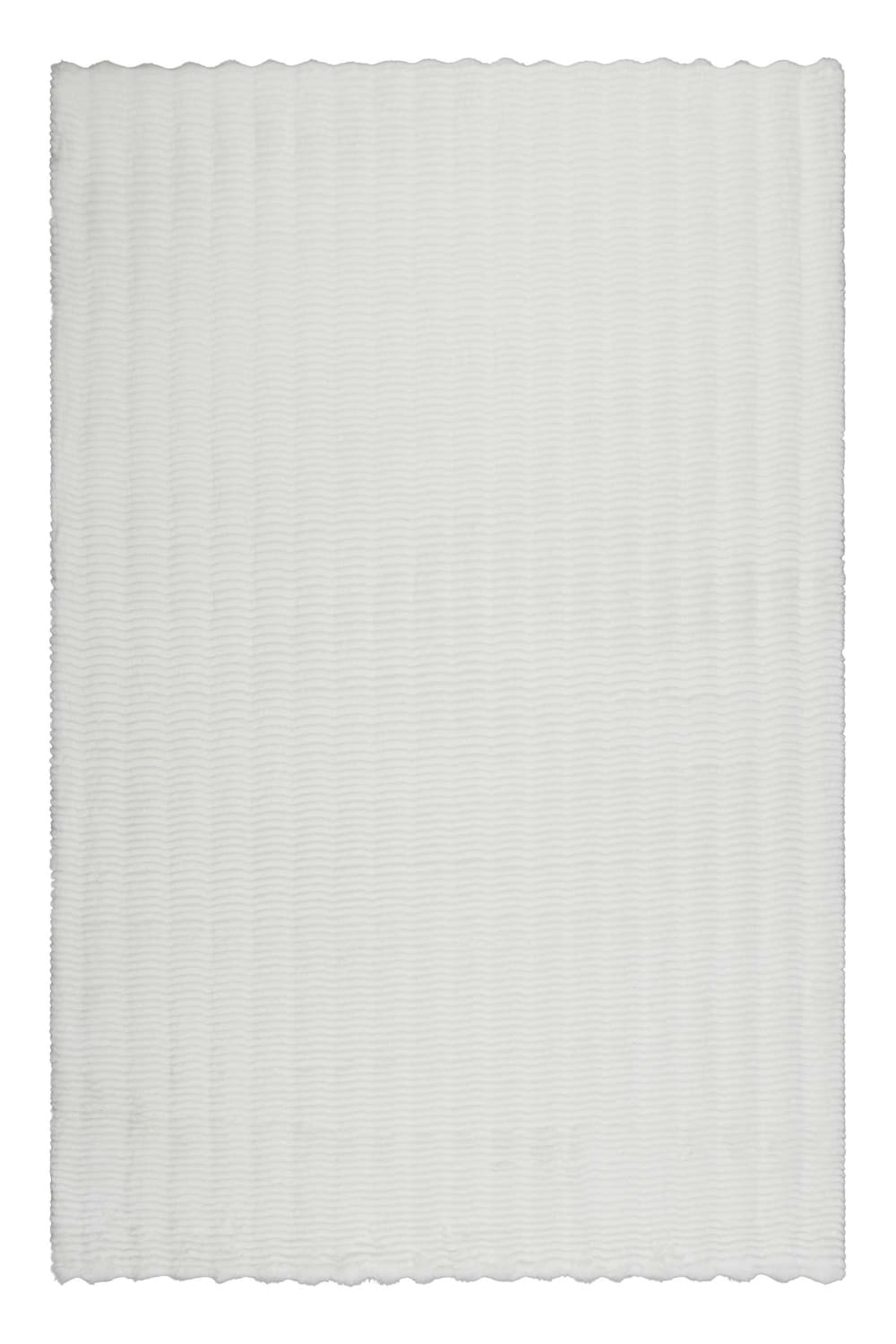 Tapis effet peau de lapin blanc avec relief pour salon,chambre 130x190