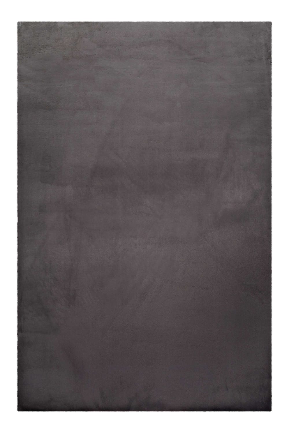 Tapis effet peau de lapin doux tufté gris pour salon, chambre 200x200