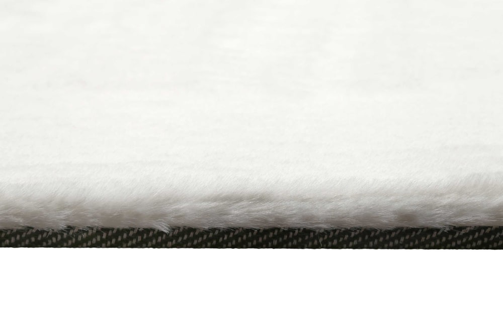 Tapis effet peau de lapin doux tufté beige pour salon, chambre 70x140 — vue 4