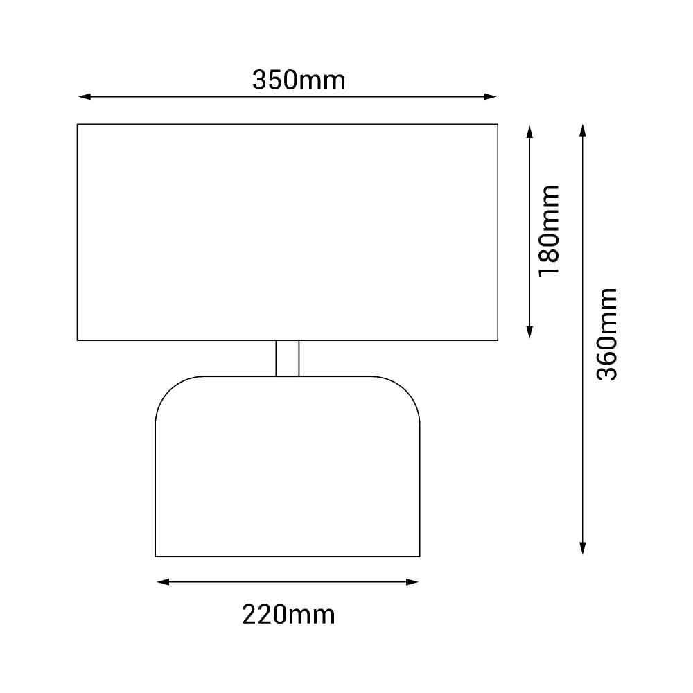 Lampe de table textile et terrazzo ip20 1xe27 — vue 4