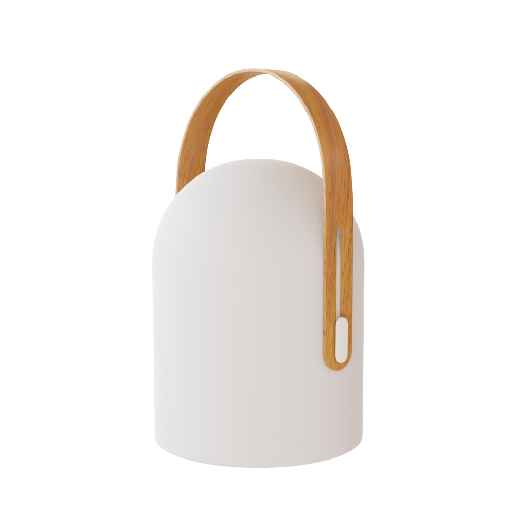 Lampe de table portable led effet bois et blanche ip54 1,2w Lampe de table portable led effet bois et blanche ip54 1,2w