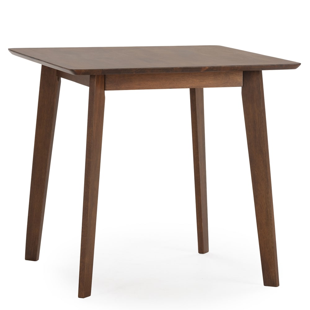 HOMN Esstisch 80x80 cm Walnussfarbe style modern Braun Holz