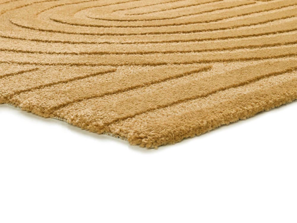 Tapis à relief scandinave moutarde 80x150 cm — vue 4