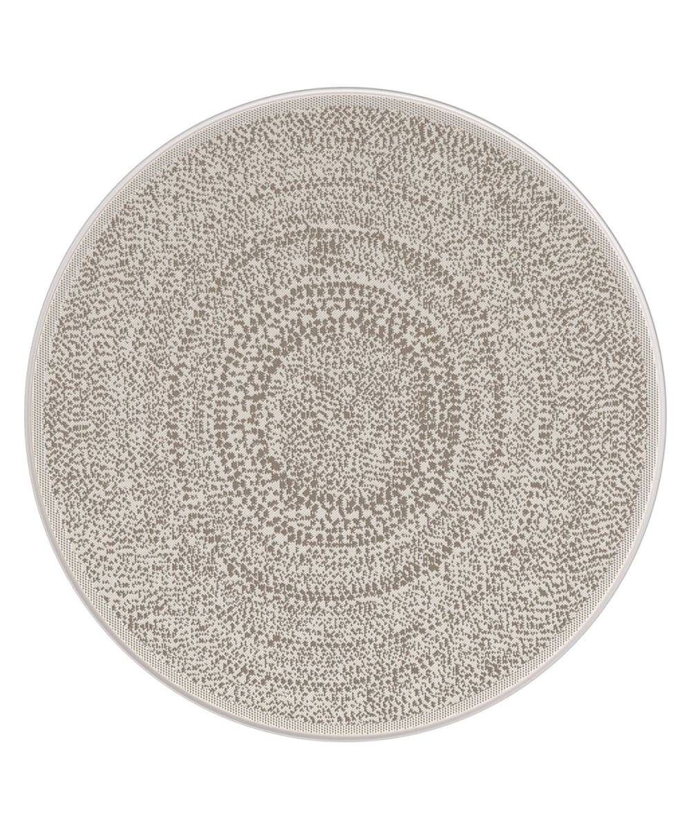 Tapis rond intérieur extérieur style ethnique 120 x 120