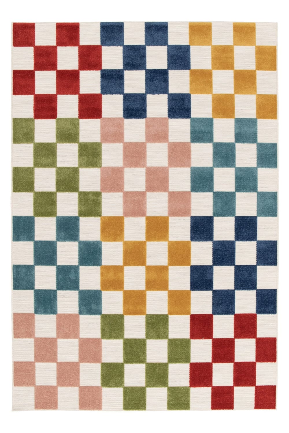 Tapis enfant intérieur extérieur MULTI CARREAUX