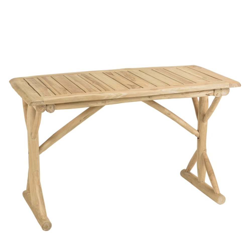 Bureau 120x60cm en branches - teck
