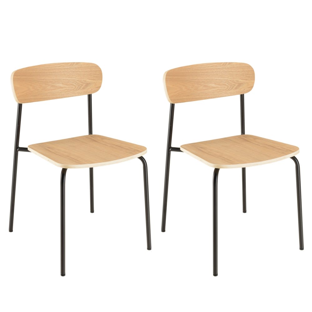 Lot de 2 chaises ® ‚colier