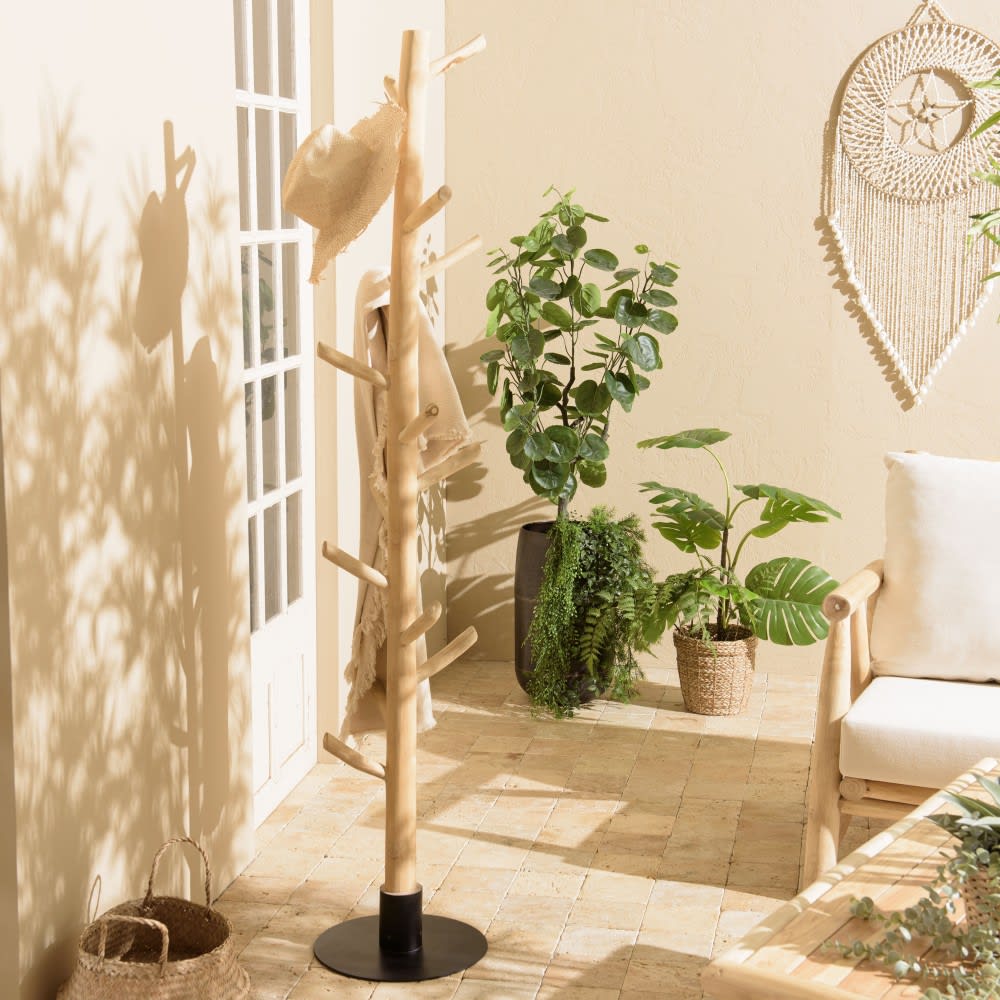 Porte-manteau multibranches en teck naturel - Maisons du Monde