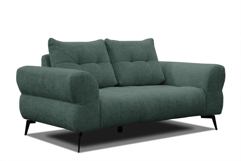 WOZIMO Sofa 2-Sitzer, grün Grün