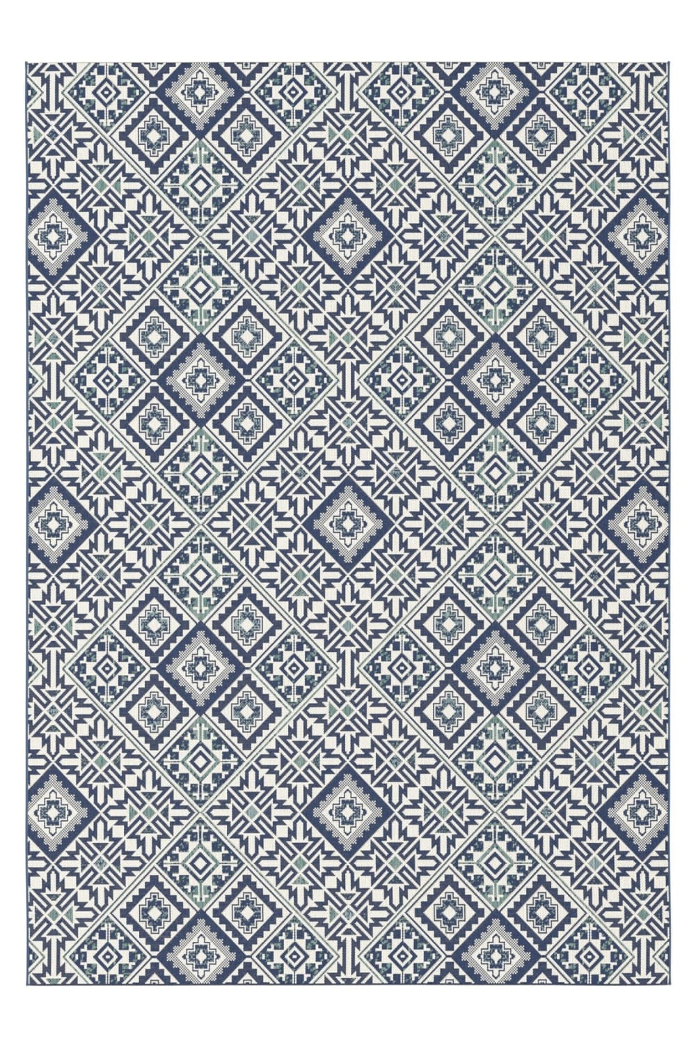 Tapis graphique intérieur extérieur NAZARE