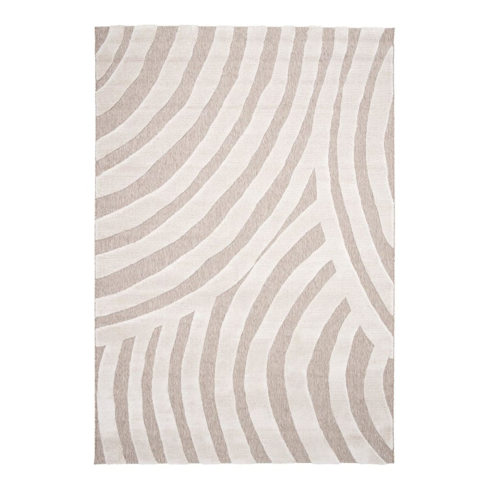 Tapis en relief style japandi 160 x 230 cm