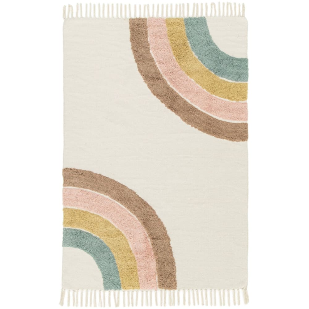 AFK Living Tapis enfant en coton 75 x 150 cm style contemporain Multicolore Certifié Oeko-Tex Coton - 150x1x75cm