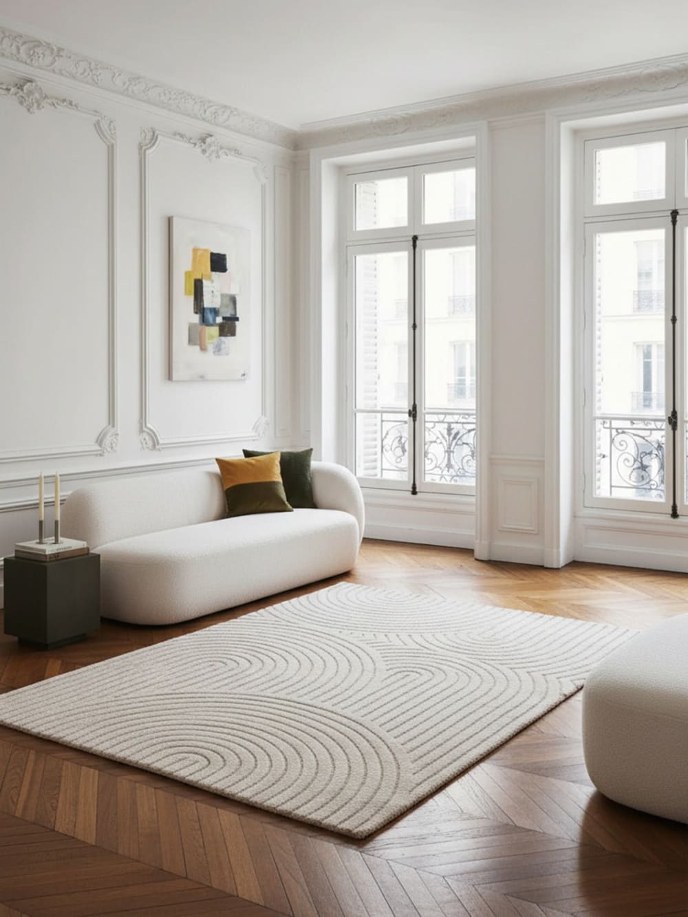 Tapis avec effet relief très doux 80 x 150 cm — vue 3