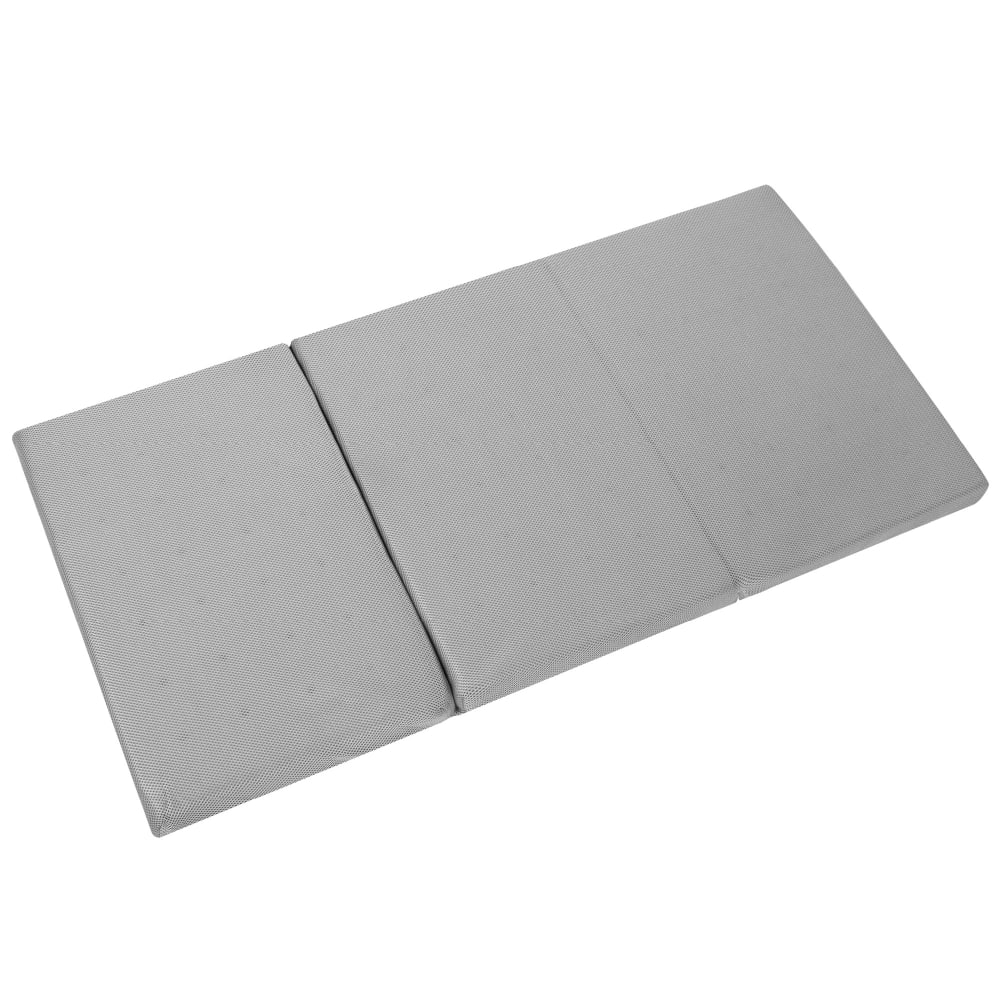 Matelas bébé de voyage pliant 60x120, housse grise et sac