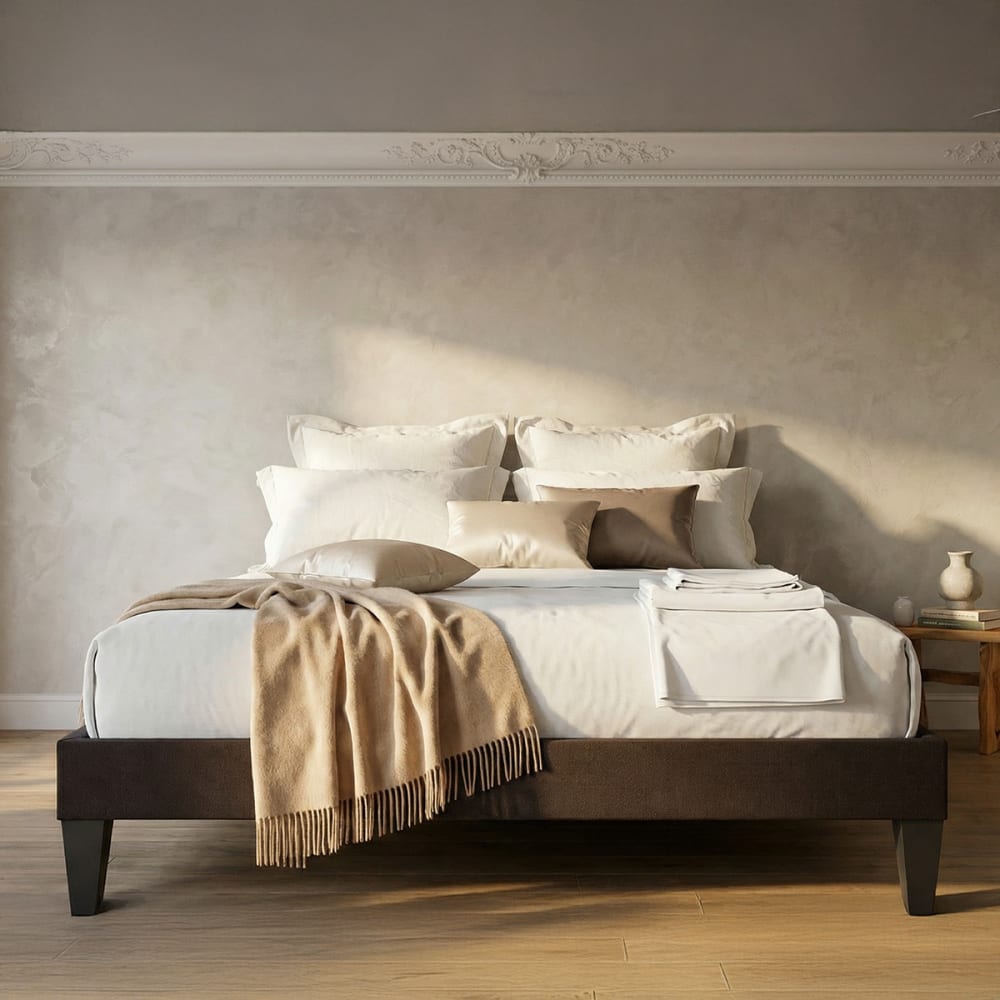 Sommier en kit tissu gris anthracite 80x200 - Maisons du Monde