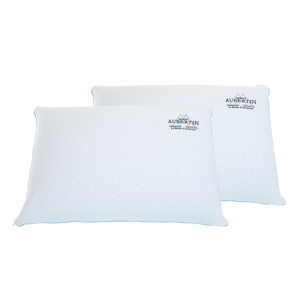 Lot de 2 Oreillers mémoire de forme 60 x 40 cm