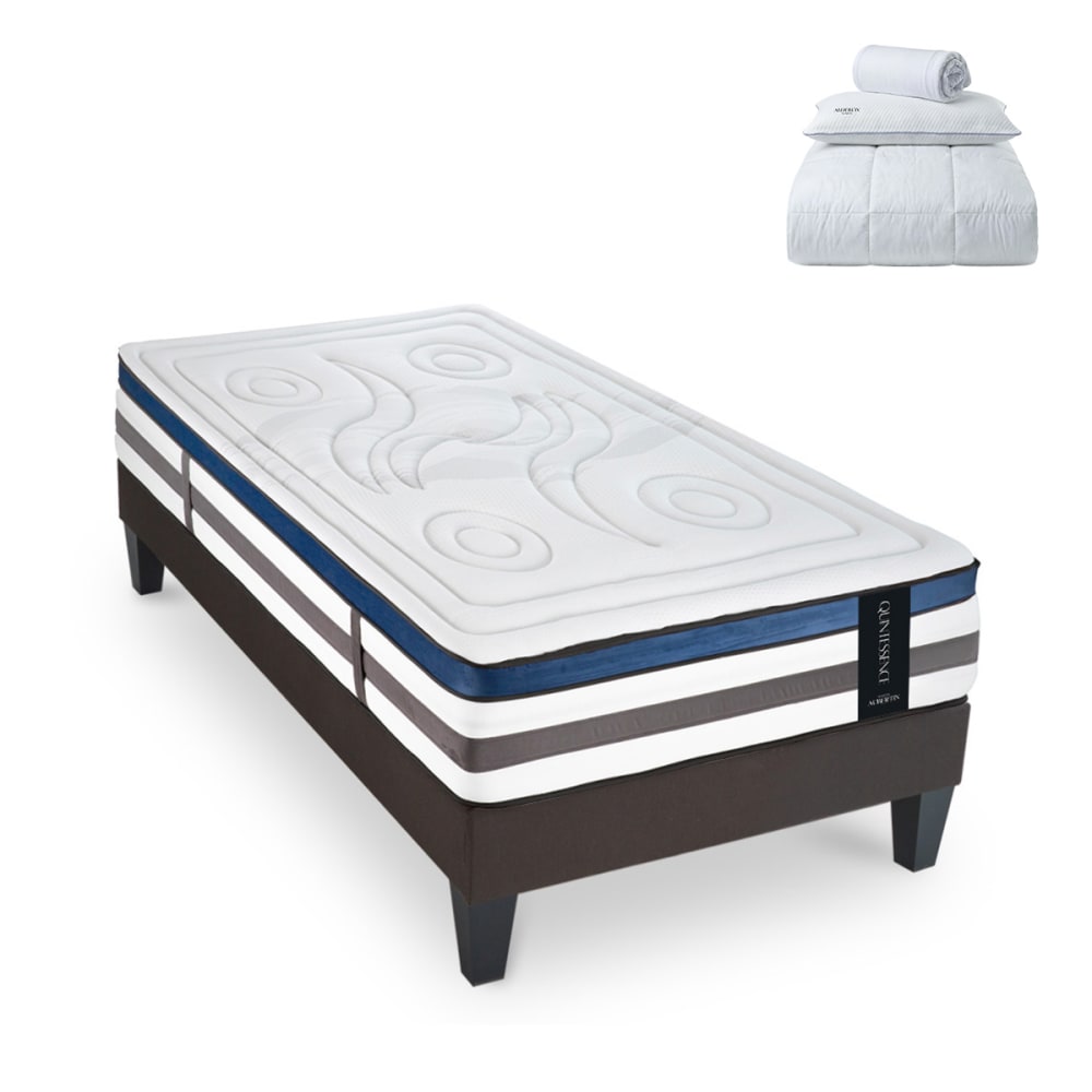 Prêt-à-dormir quintessence avec sommier aurore et accessoires - 80x200