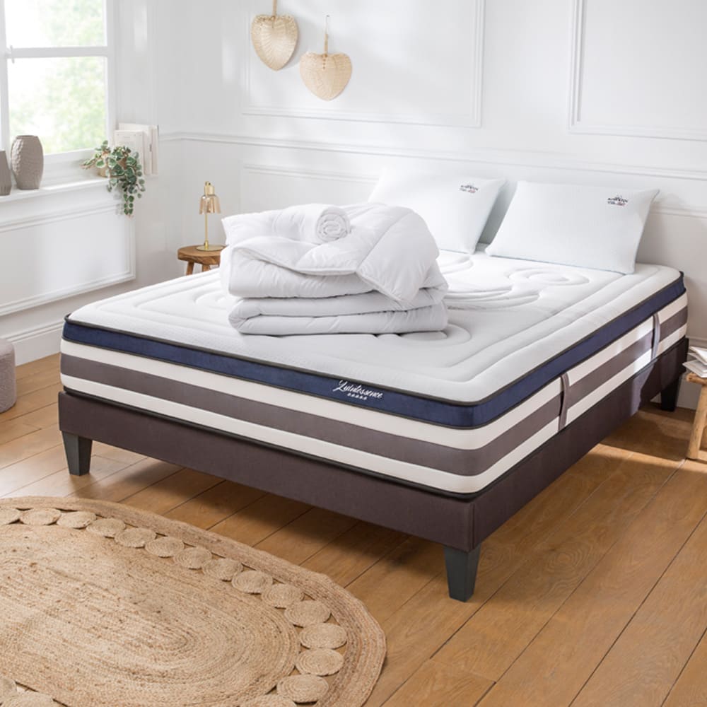 Prêt à dormir matelas mémoire h30 sommier 80x200 - Maisons du Monde