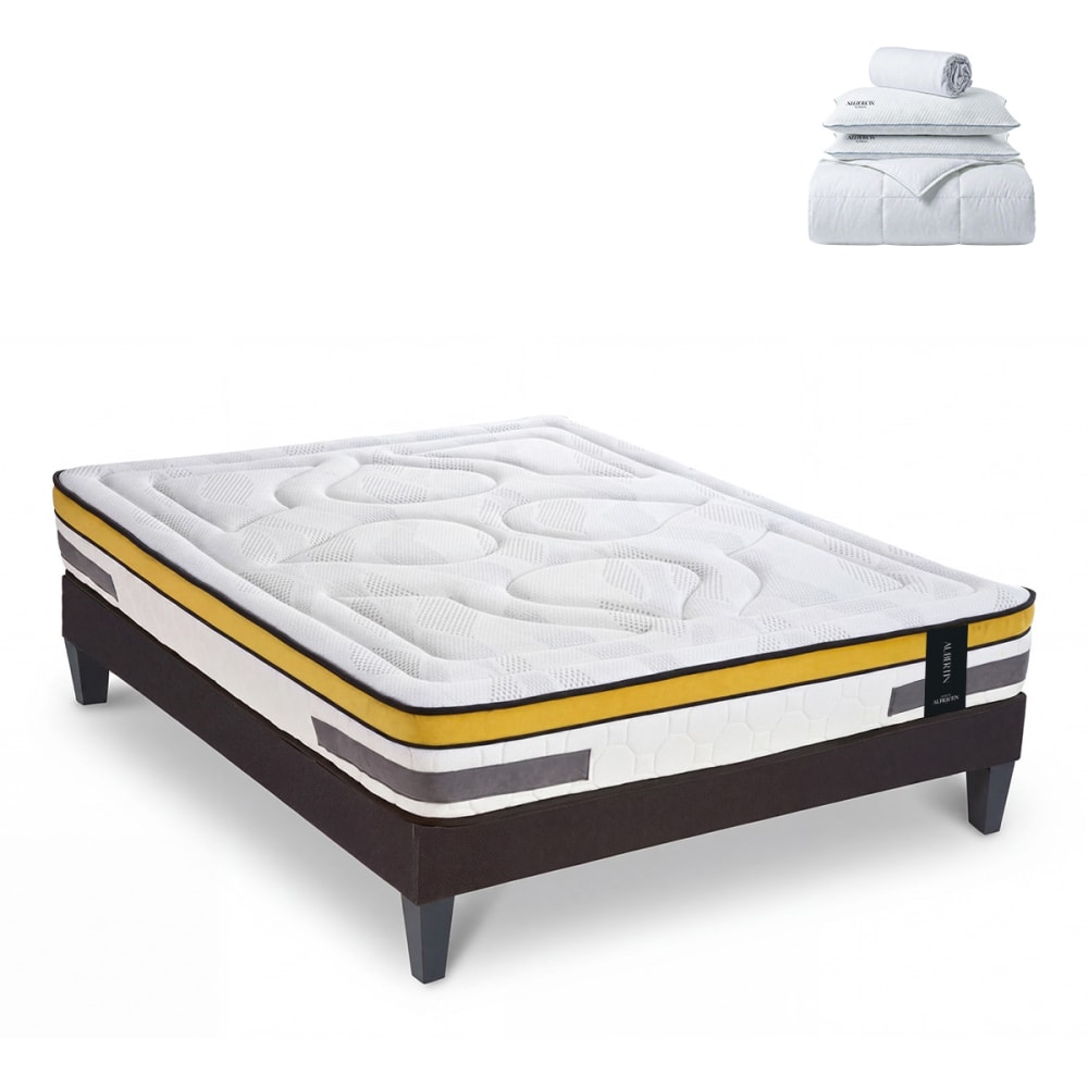 Prêt à dormir matelas ressorts mémoire h24 sommier 160x200 Prêt à dormir matelas ressorts mémoire h24 sommier 160x200