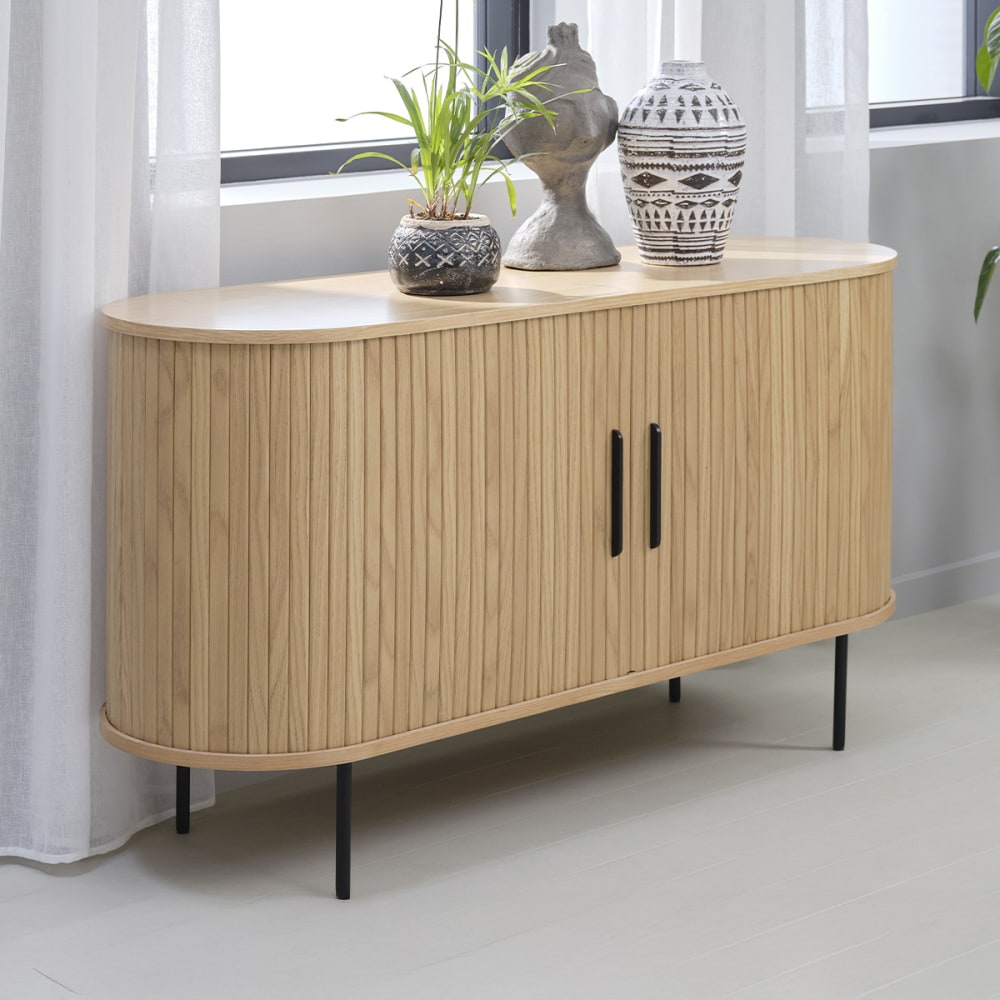 Buffet bois naturel bois 140x45 - Maisons du Monde
