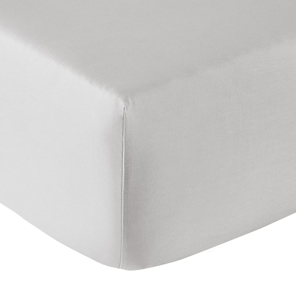Drap housse coton opaline 120x200 cm