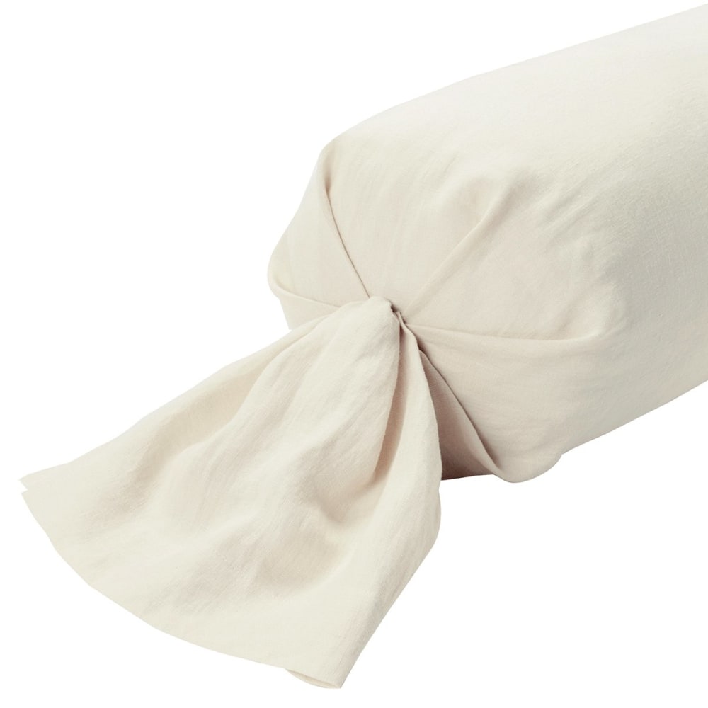 Taie de traversin lin naturel 43x210 cm — vue 3