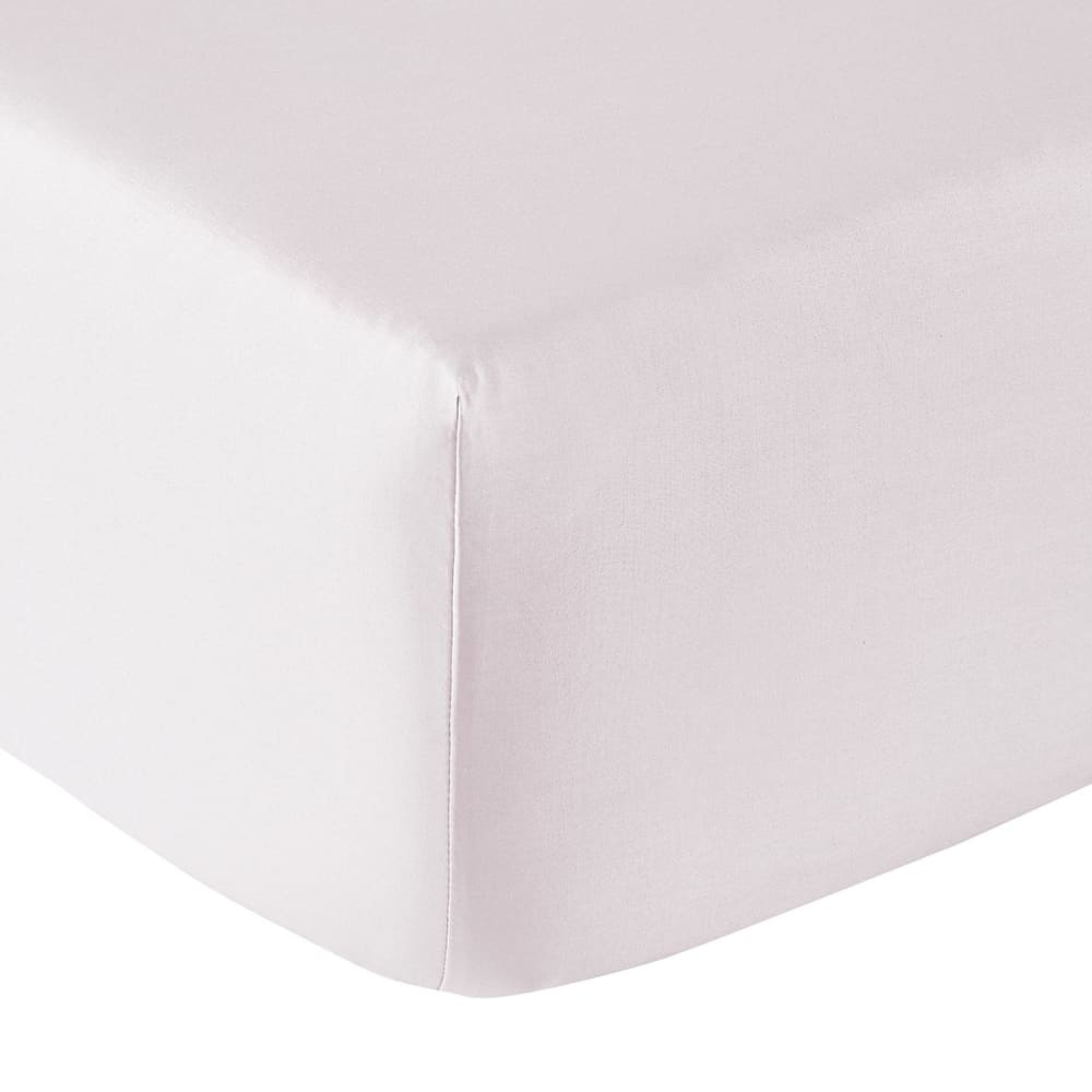 Drap housse coton tourterelle 80x200 cm - Maisons du Monde