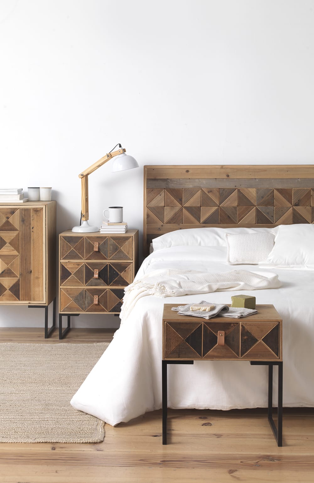 Kopfteil aus recyceltem Eschenholz 110 x 60 cm - Maisons Du Monde