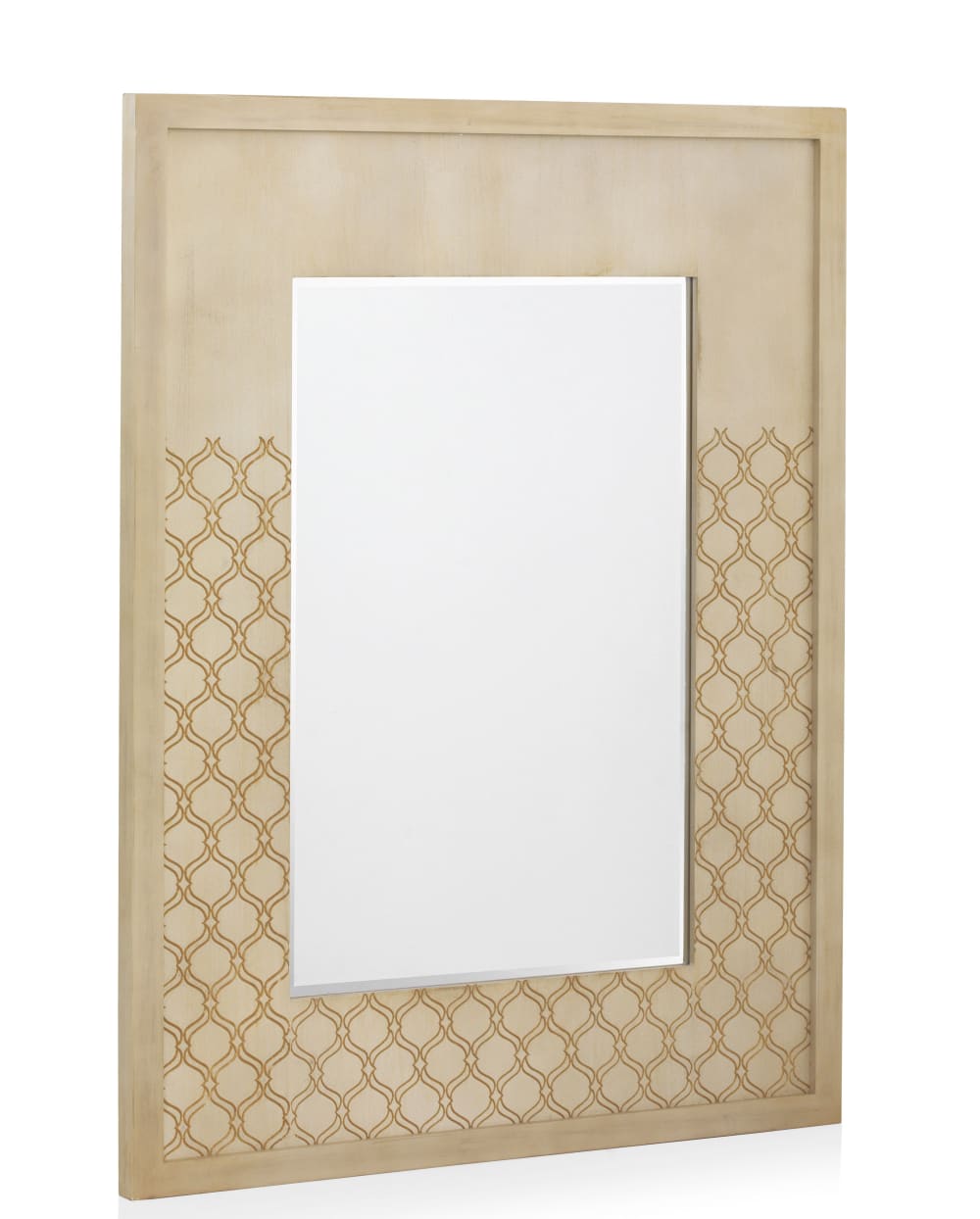 Miroir plaqué chêne beige