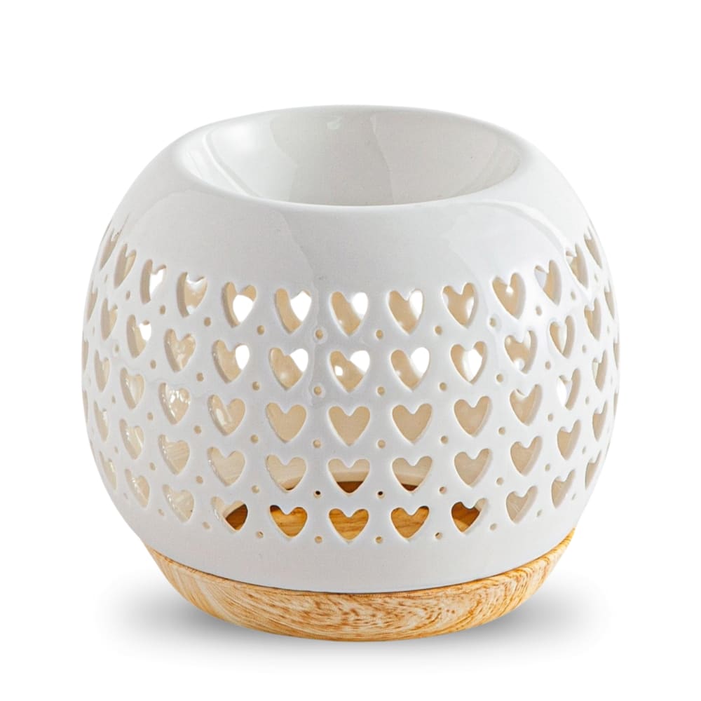 Brûle parfum en céramique blanche - H9,5 cm Brûle parfum en céramique blanche - H9,5 cm