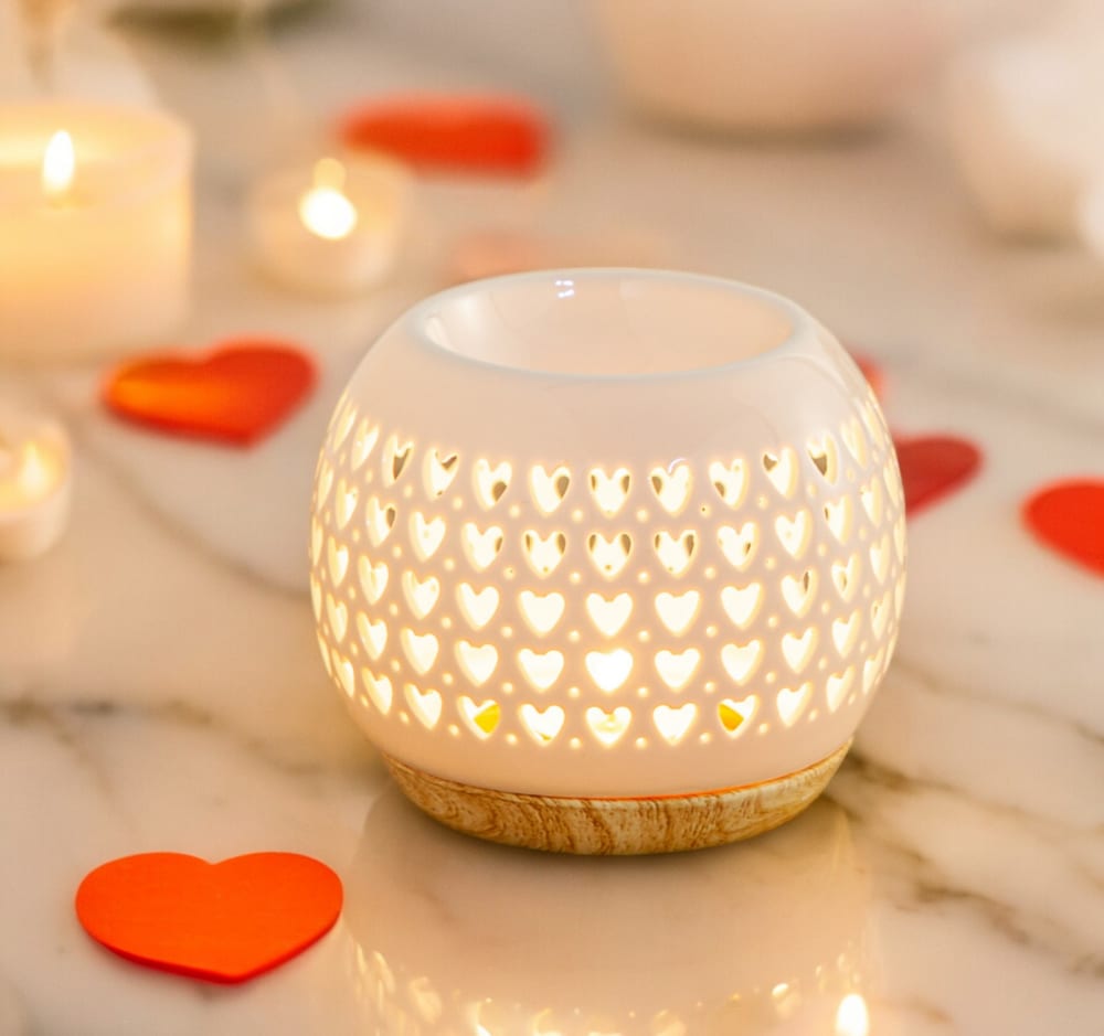 Duftbrenner aus weißer Keramik - H9,5 cm - Maisons Du Monde