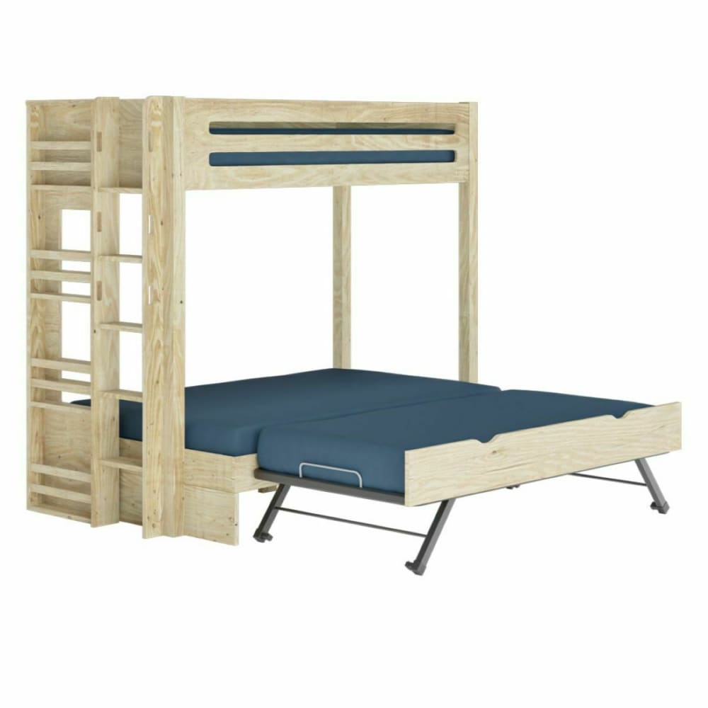 Lit superposé 4 places bois massif 120x190 cm - Maisons du Monde